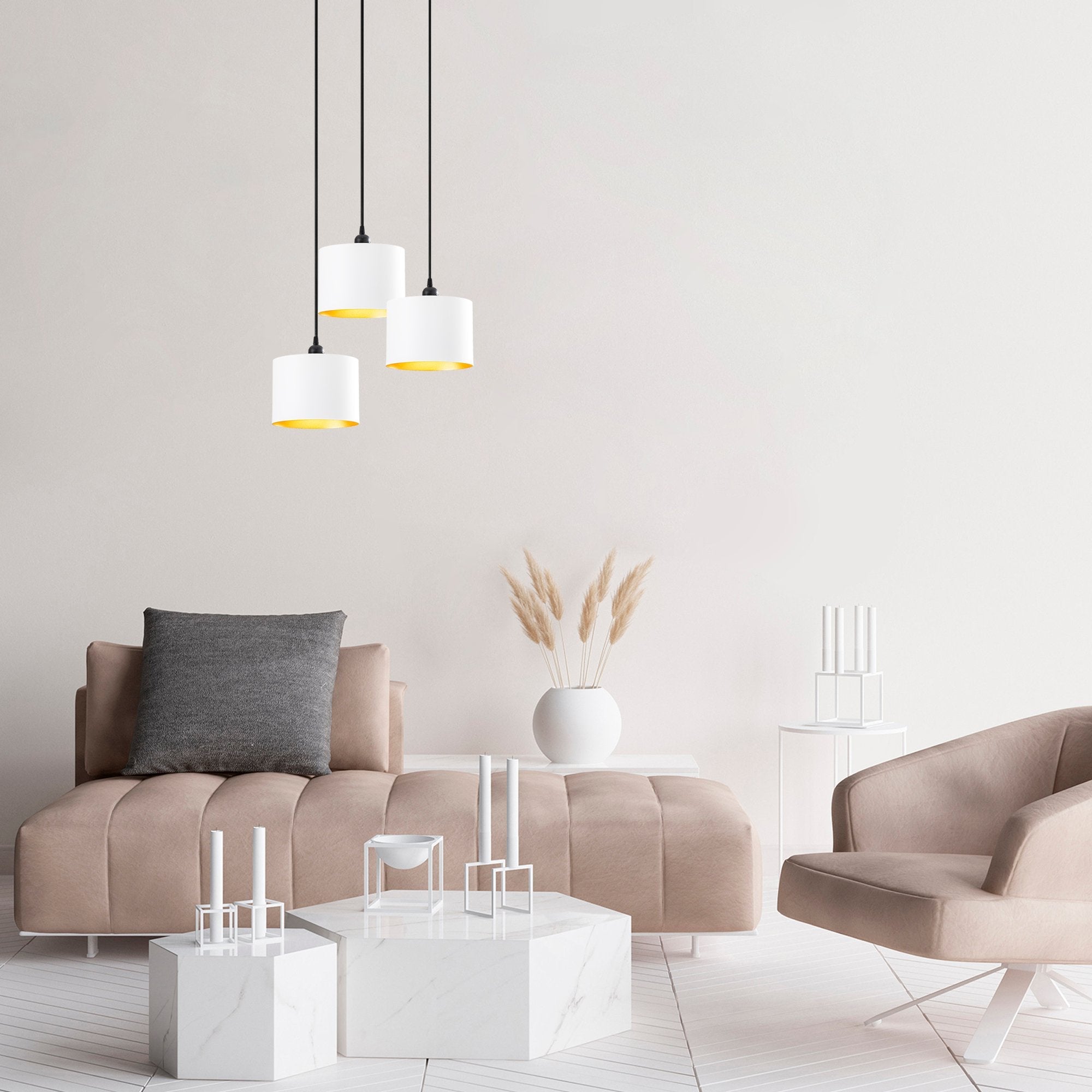 Snow 195 White 3 Sıvama Sarkıt Aydınlatma