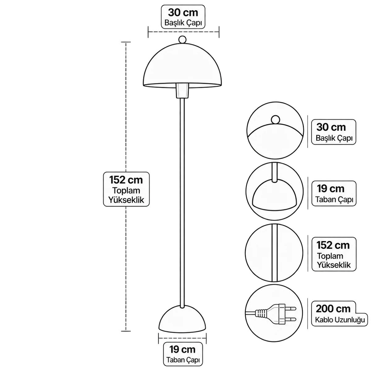 By Lamp-Soho Bordo Krem Metal Lambader-Lambader-4-Milagron.com