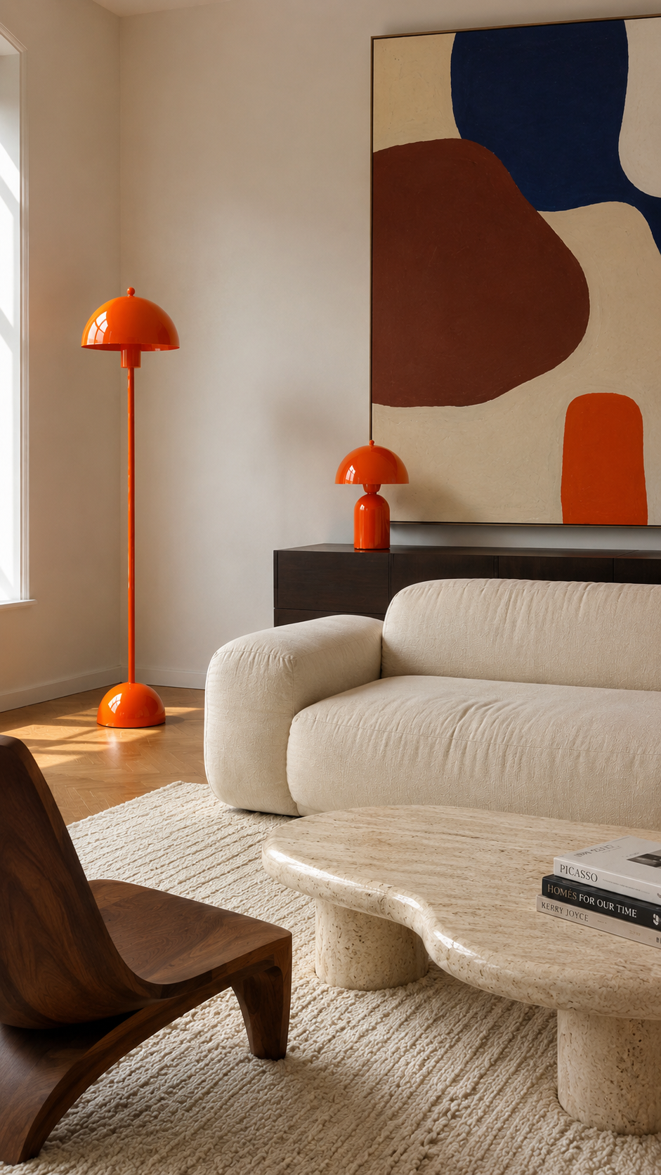 Soho Turuncu Metal Lambader
