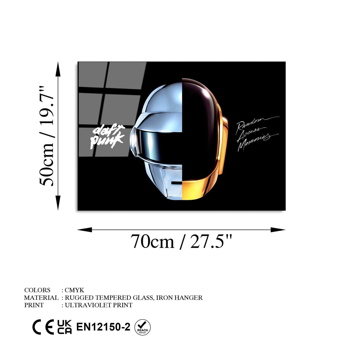 Uv-335 Baskılı Cam Dikdörtgen Duvar Tablosu