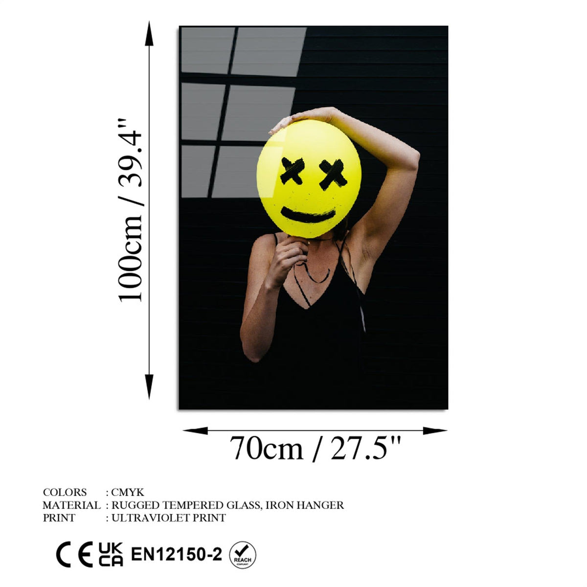 Uv-783 Baskılı Cam Dikdörtgen Duvar Tablosu