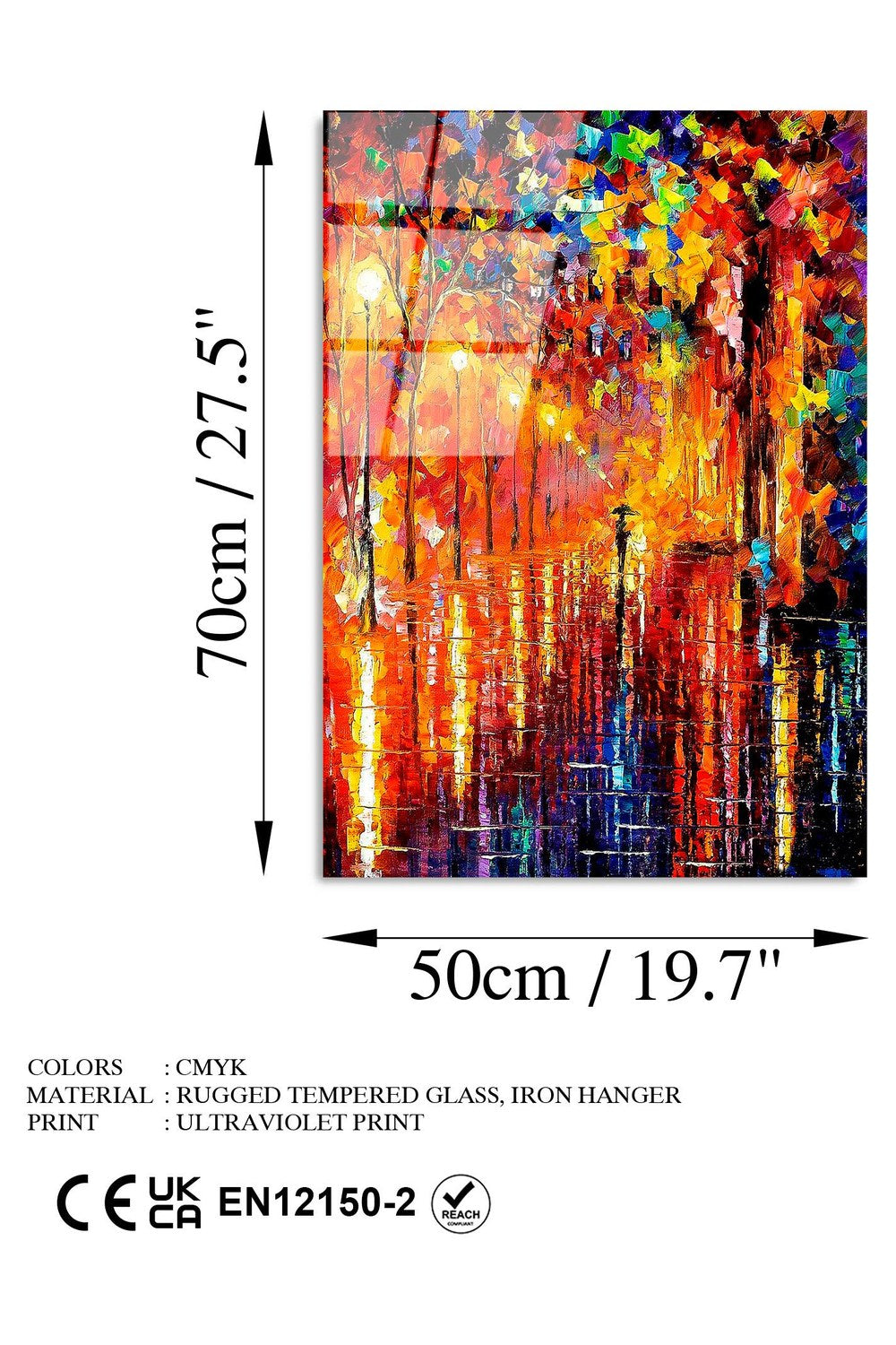 Uv Baskılı Cam Duvar Tablosu, 50x70 Cm - 7