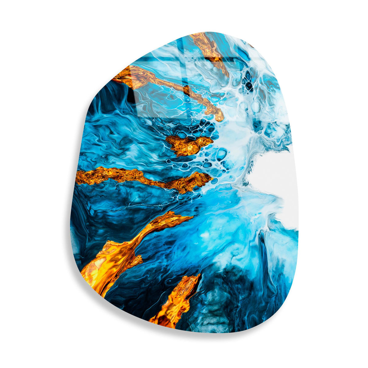 Uv-1084 Baskılı Cam Amorf Duvar Tablosu