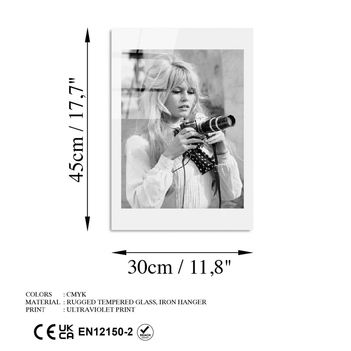 Uv-977 Baskılı Cam Dikdörtgen Duvar Tablosu