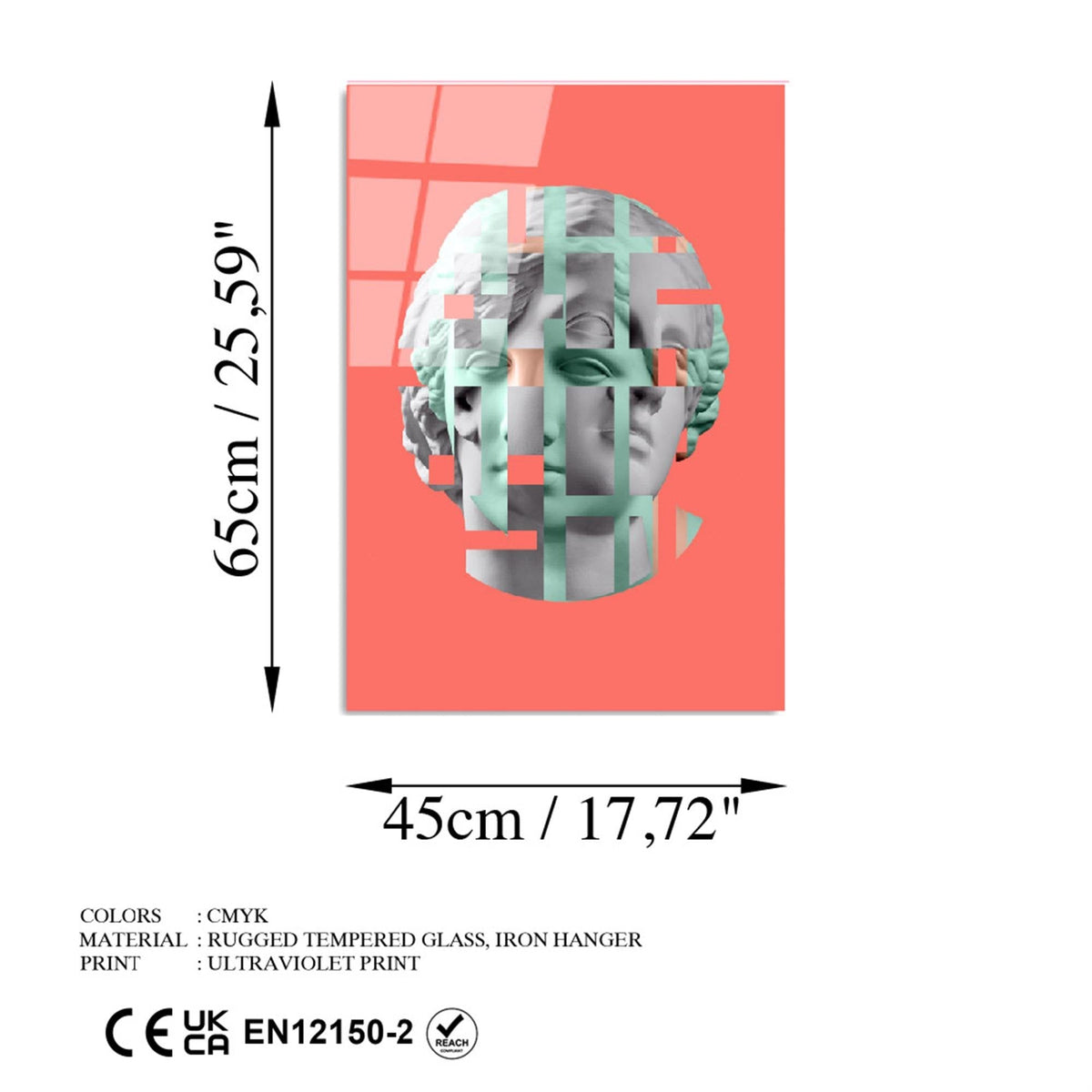 Uv-867 Baskılı Cam Dikdörtgen Duvar Tablosu