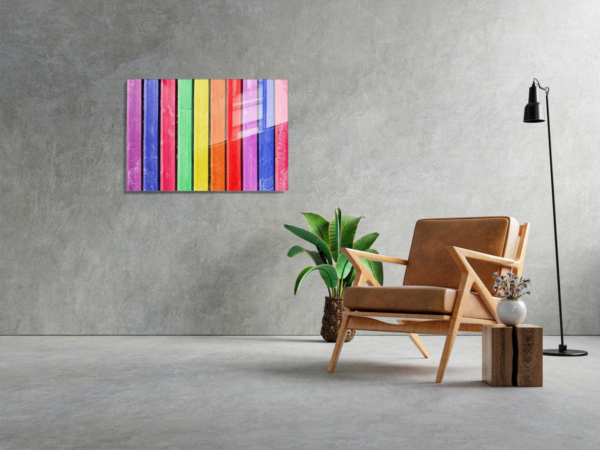 Uv-004 Baskılı Cam Dikdörtgen Duvar Tablosu