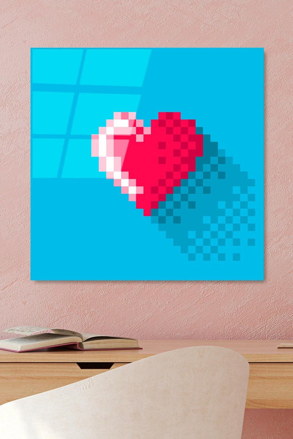 Uv Baskılı Cam Duvar Tablosu, Kare - 50x50 Cm - 0