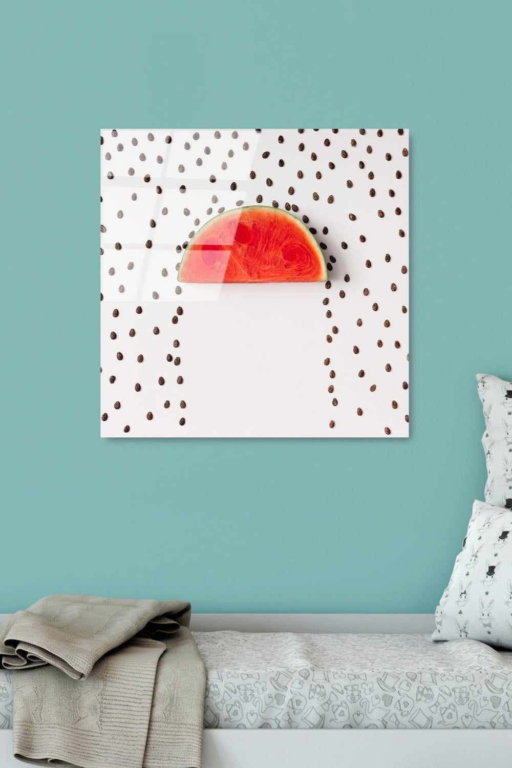 Uv Baskılı Cam Duvar Tablosu, Kare - 50x50 Cm - 0