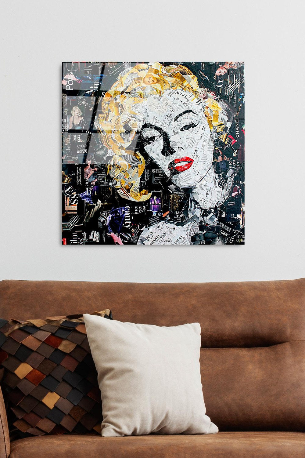 Uv Baskılı Cam Duvar Tablosu, Kare - 50x50 Cm - 2