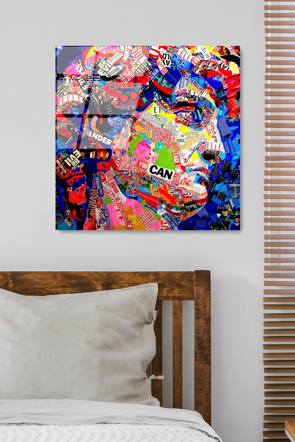 Uv Baskılı Cam Duvar Tablosu, Kare - 50x50 Cm - 2