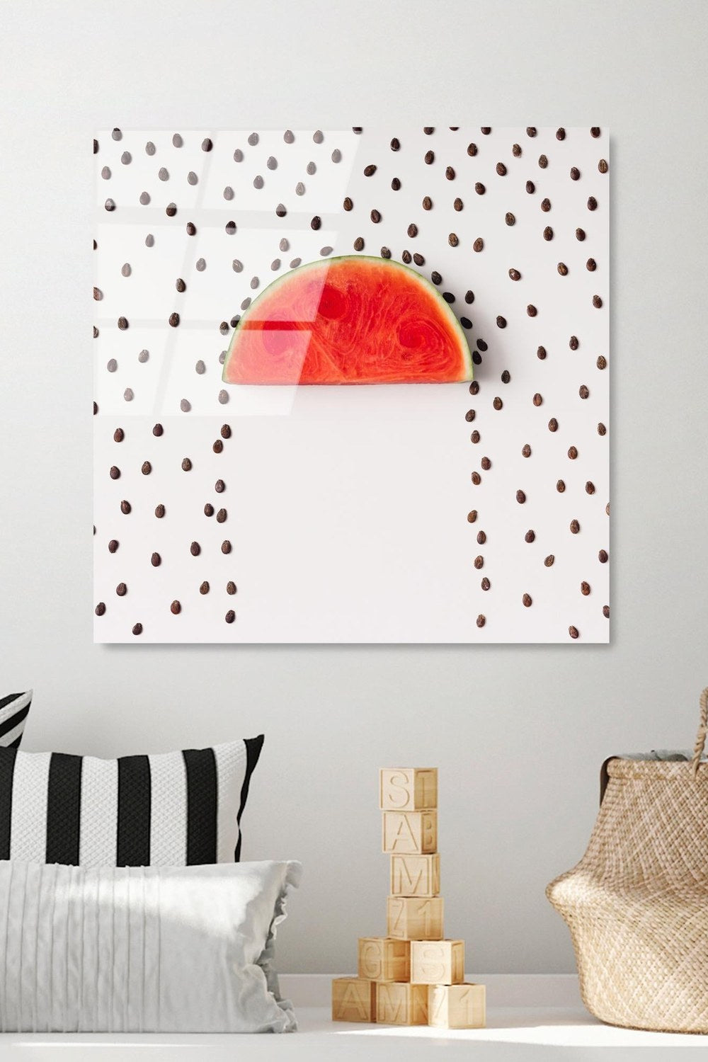 Uv Baskılı Cam Duvar Tablosu, Kare - 50x50 Cm - 2