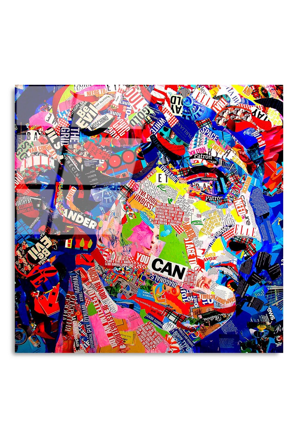 Uv Baskılı Cam Duvar Tablosu, Kare - 50x50 Cm - 5