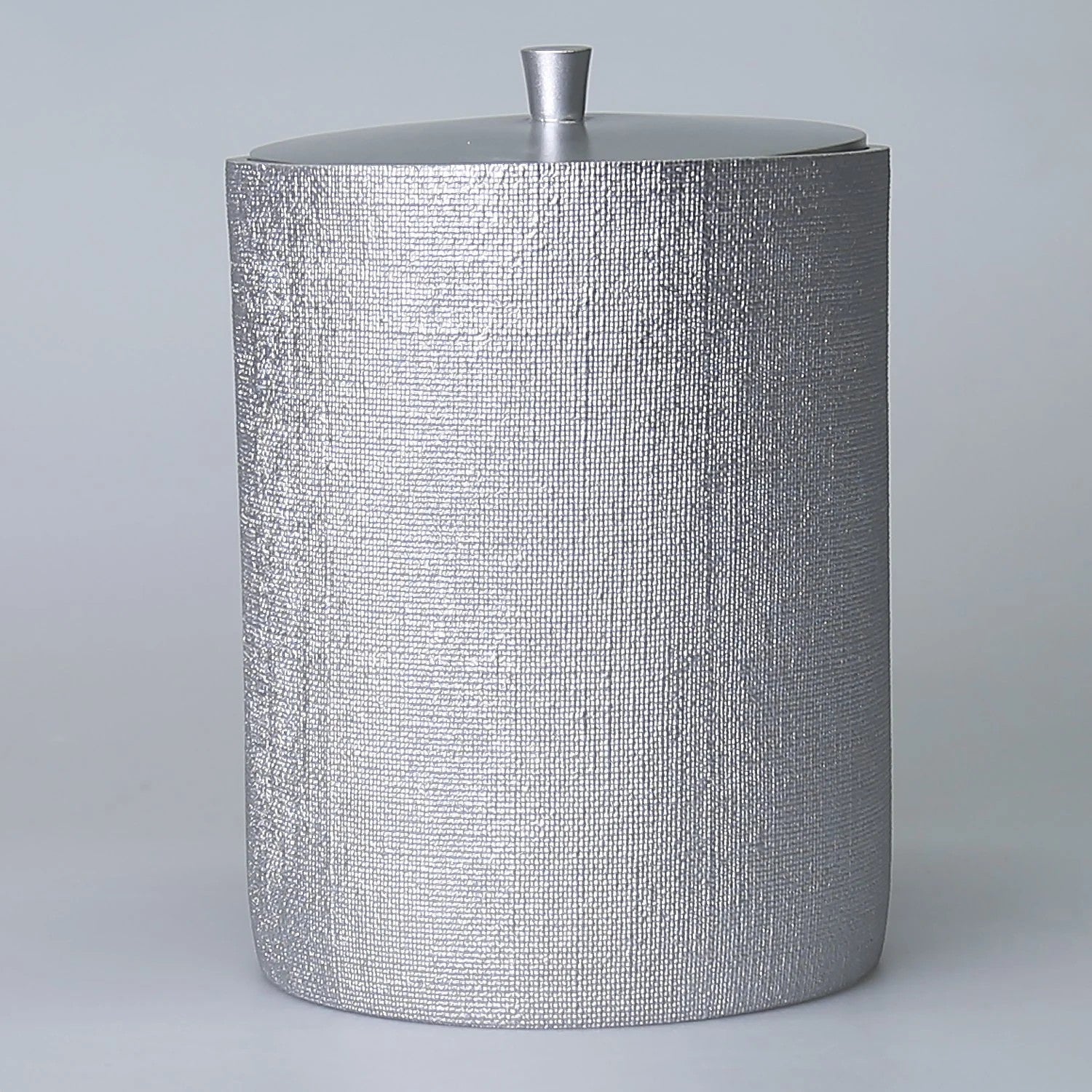 By Selim Linen Gümüş 5 Parça Polyester Banyo Seti