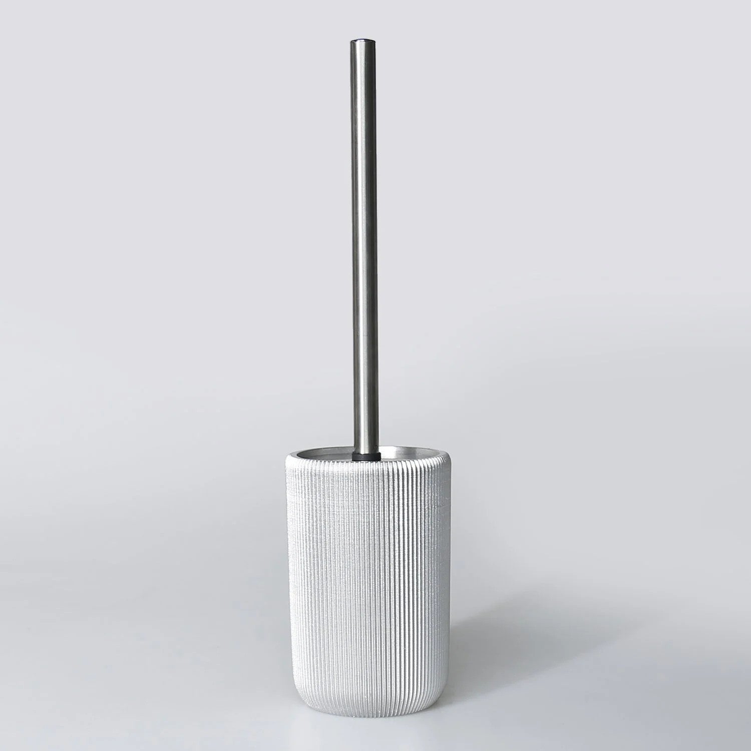 By Selim Lydia Gümüş 5 Parça Polyester Banyo Seti