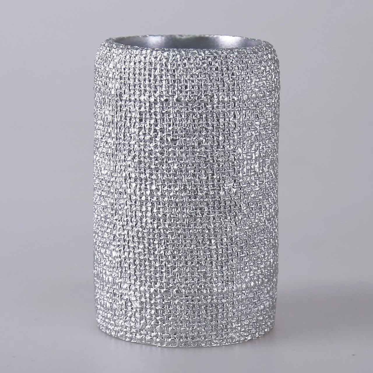 By Selim Natural Gümüş 5 Parça Polyester Banyo Seti