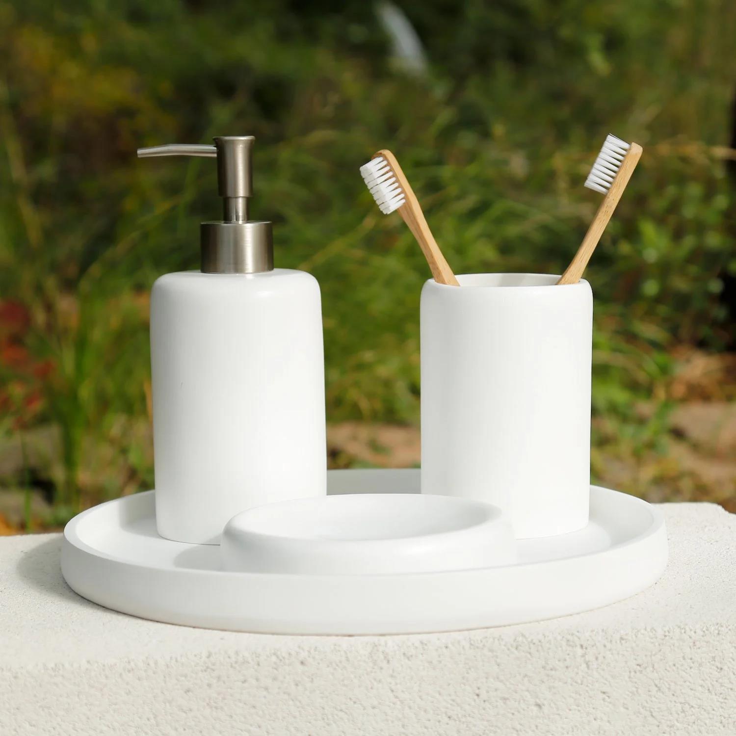 Selim Victoria Yuvarlak Tepsi Beyaz 126BYZ11RS