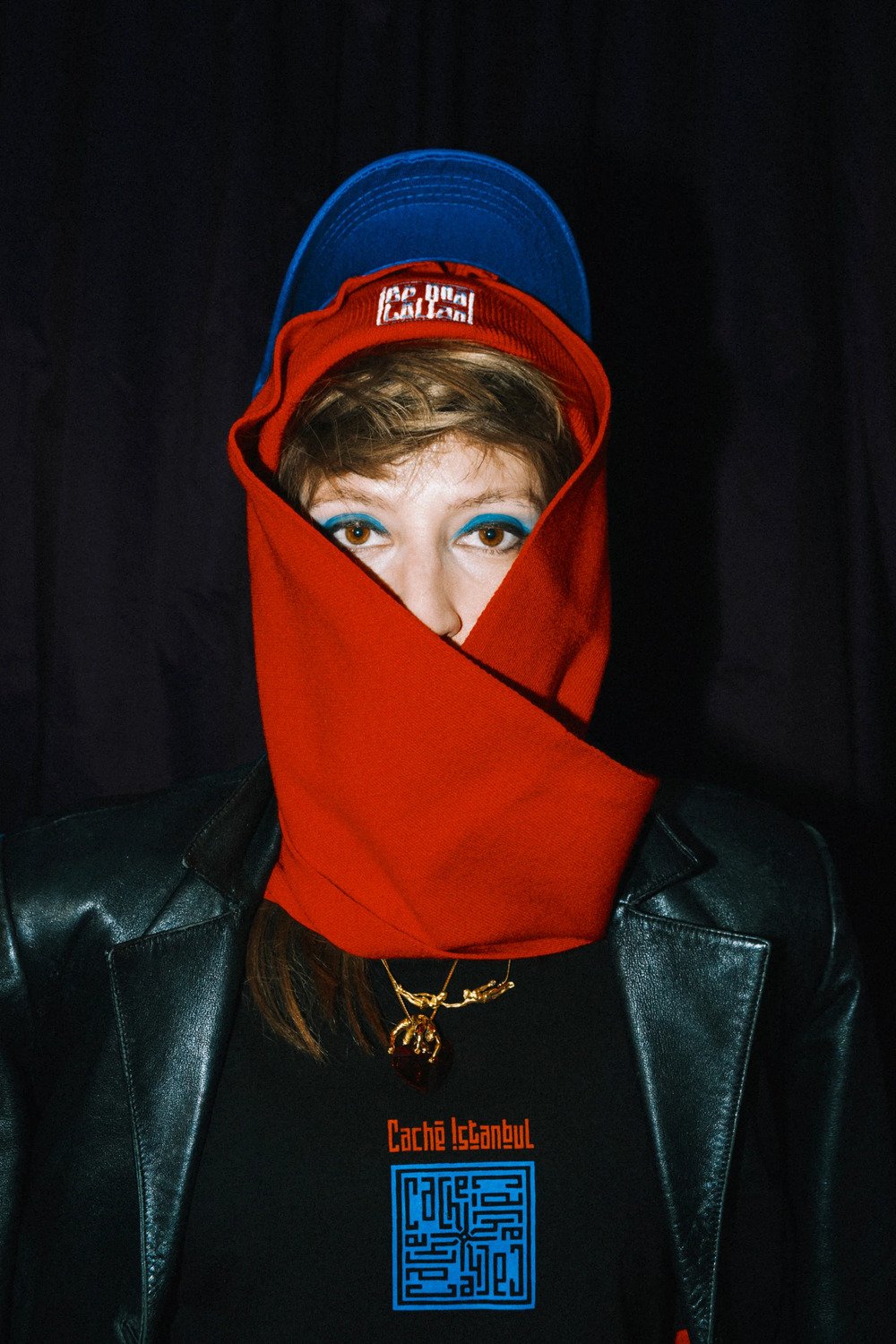 Caché Istanbul-Be Anatolian Saks Mavi Atkı-Atkı-4-Milagron.com