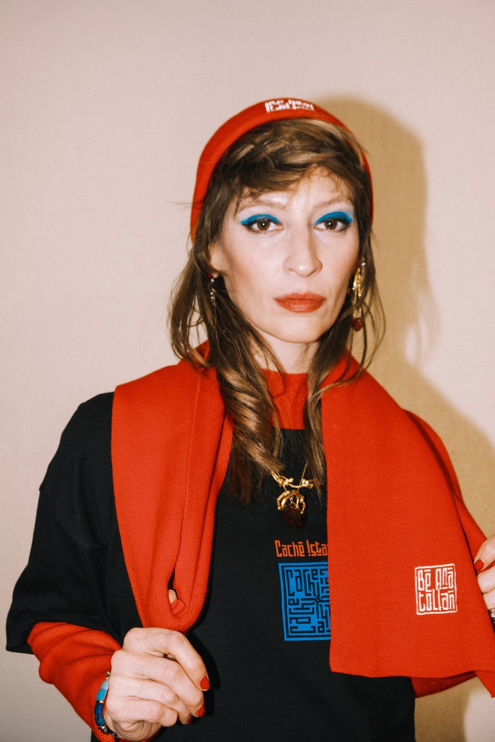 Caché Istanbul-Be Anatolian Saks Mavi Atkı-Atkı-5-Milagron.com