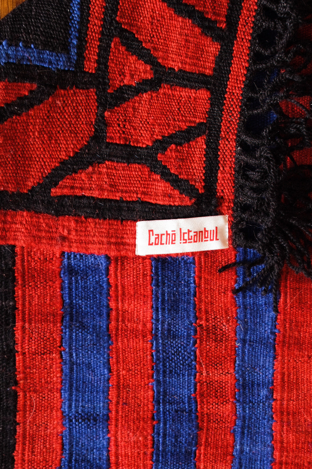 Caché Istanbul-Dalga Desenli El Dokuma Modern Yün Kilim-Kilim-2-Milagron.com