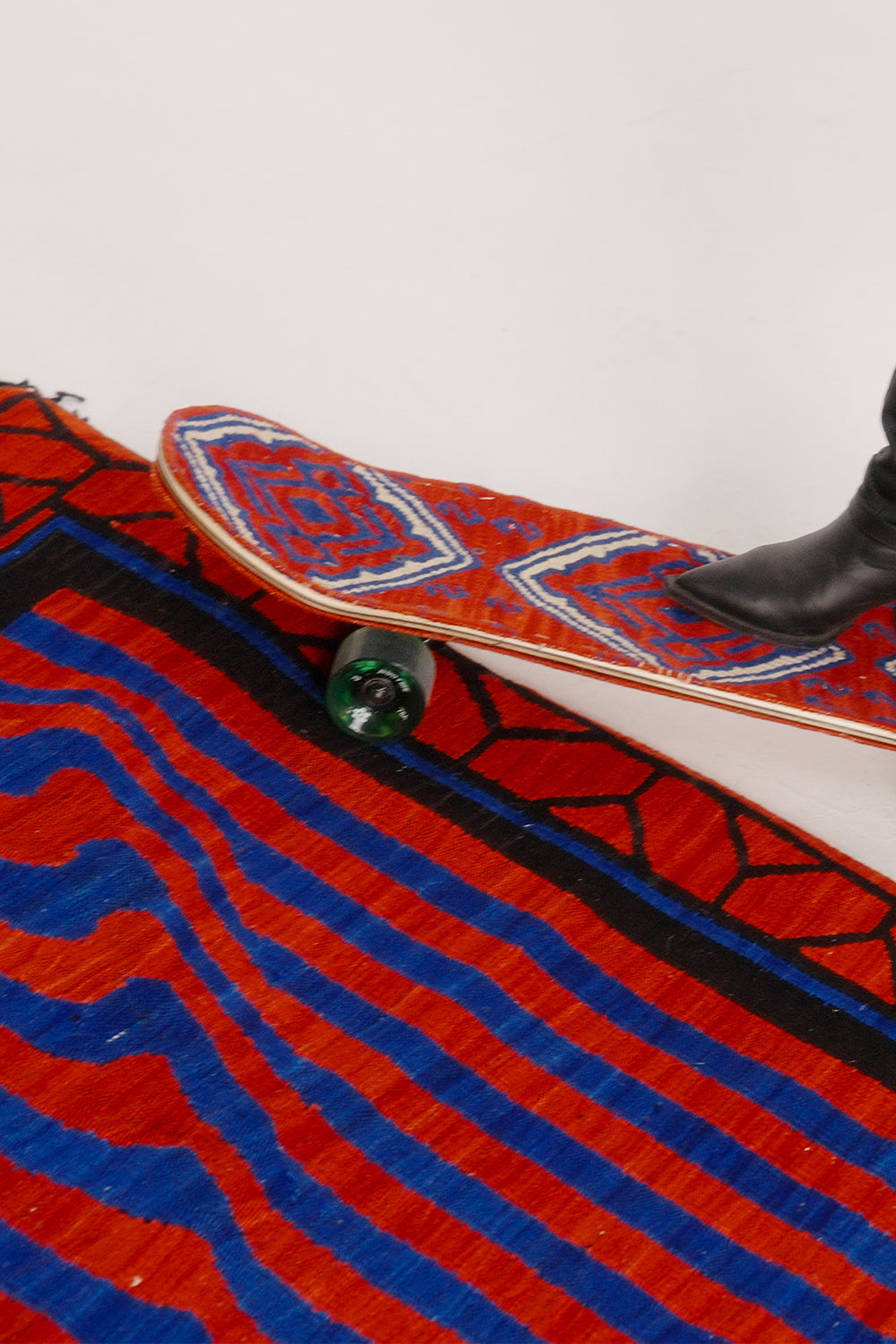 Caché Istanbul-Dalga Desenli El Dokuma Modern Yün Kilim-Kilim-3-Milagron.com