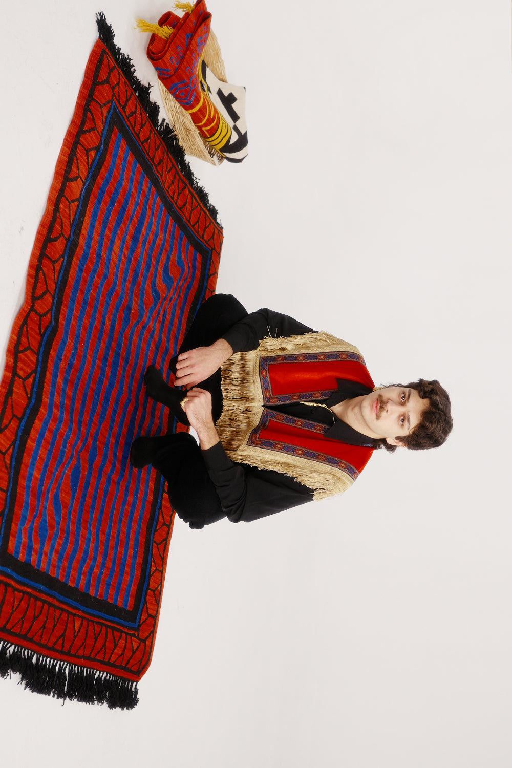 Caché Istanbul-Dalga Desenli El Dokuma Modern Yün Kilim-Kilim-4-Milagron.com