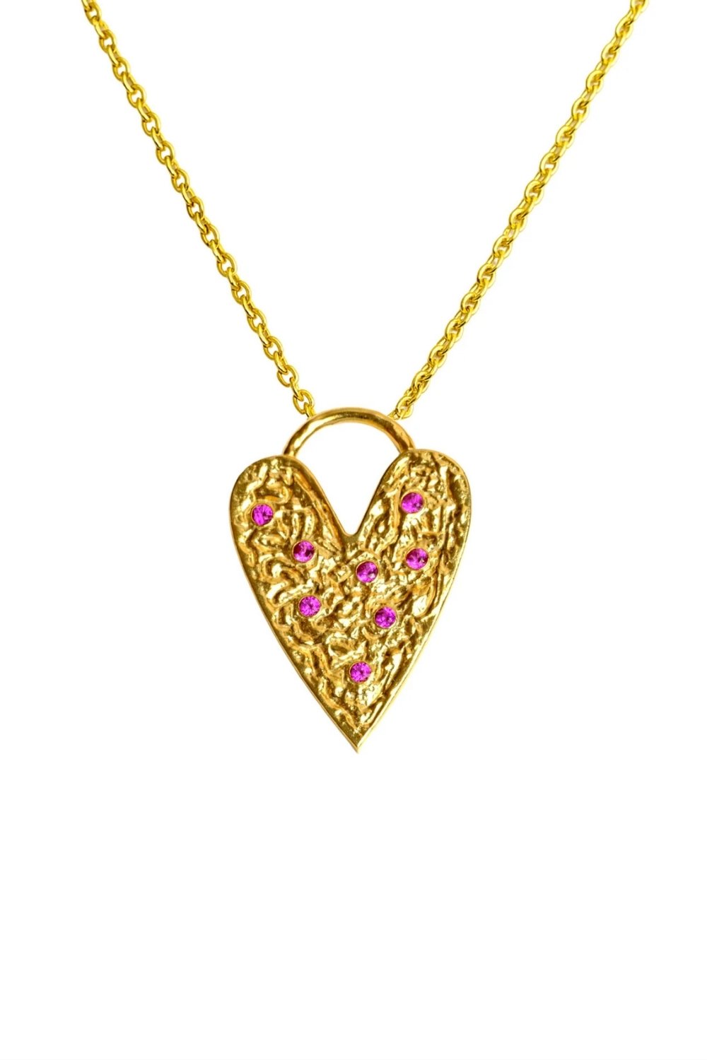 Caché Istanbul-Ham Kalp Taşlı Kolye-Kolye-1-Milagron.com