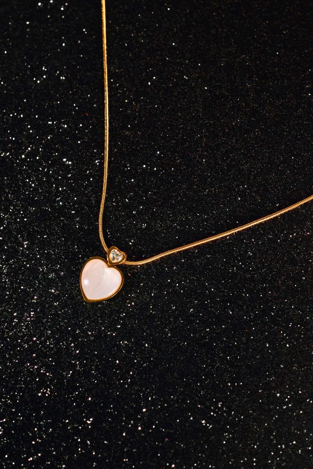 Caché Istanbul-İnci Çift Kalp Kolye-Kolye-1-Milagron.com