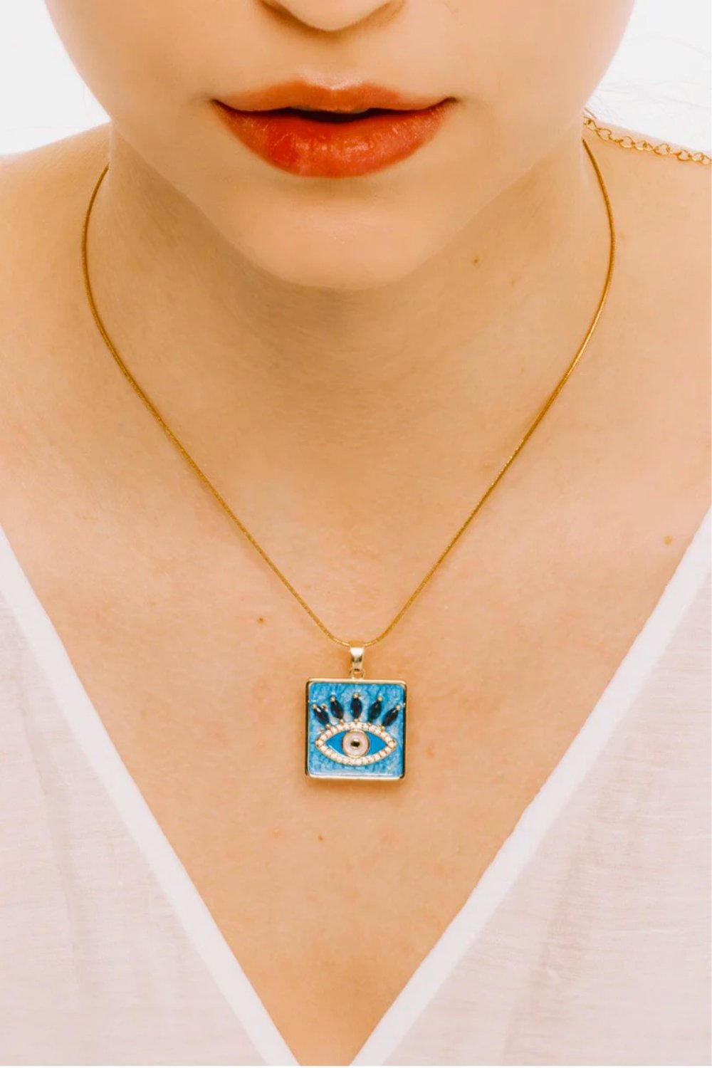 Caché Istanbul-Kare Göz Kolye-Kolye-1-Milagron.com