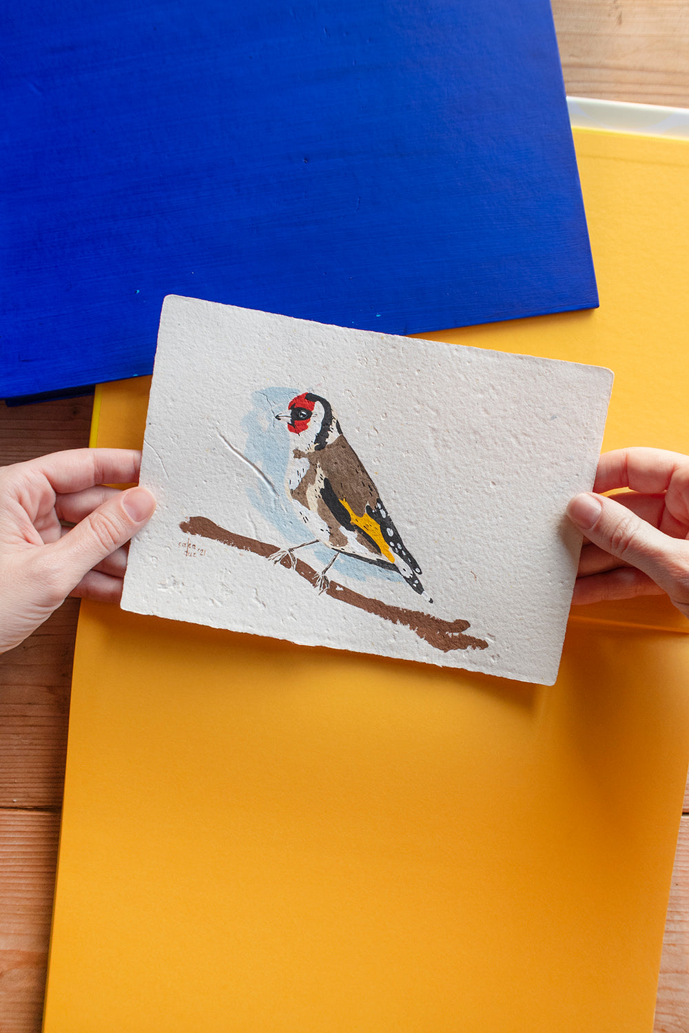 Saka Kuşu Guaj Resim - 1