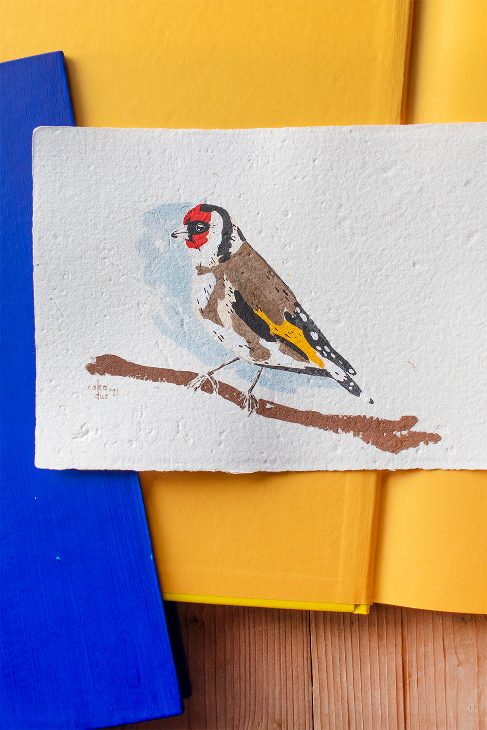 Saka Kuşu Guaj Resim - 2