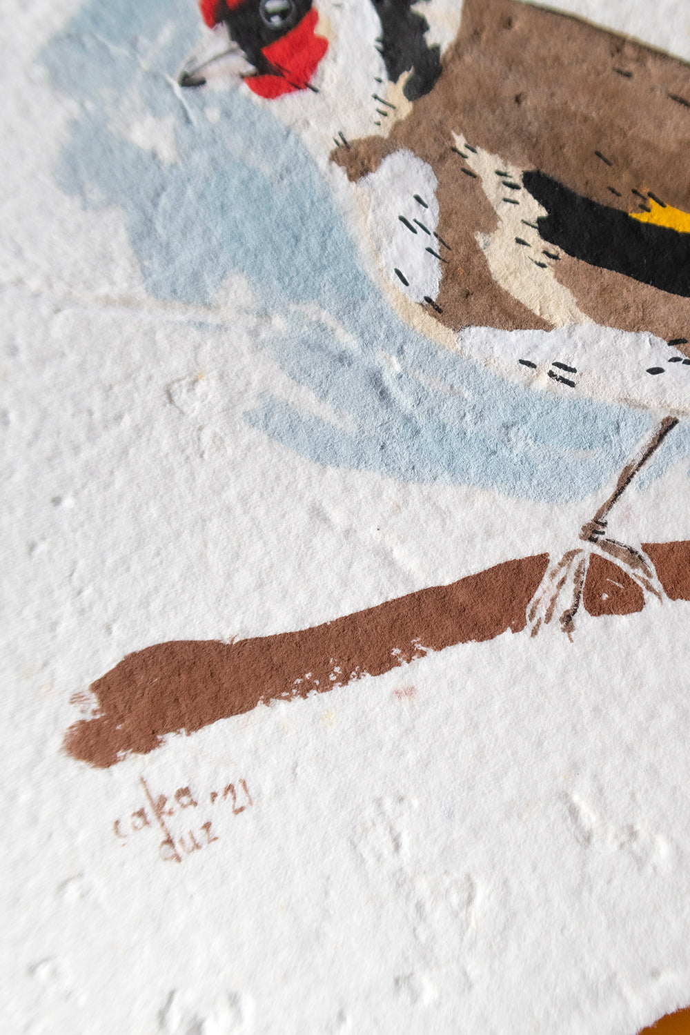 Saka Kuşu Guaj Resim - 4