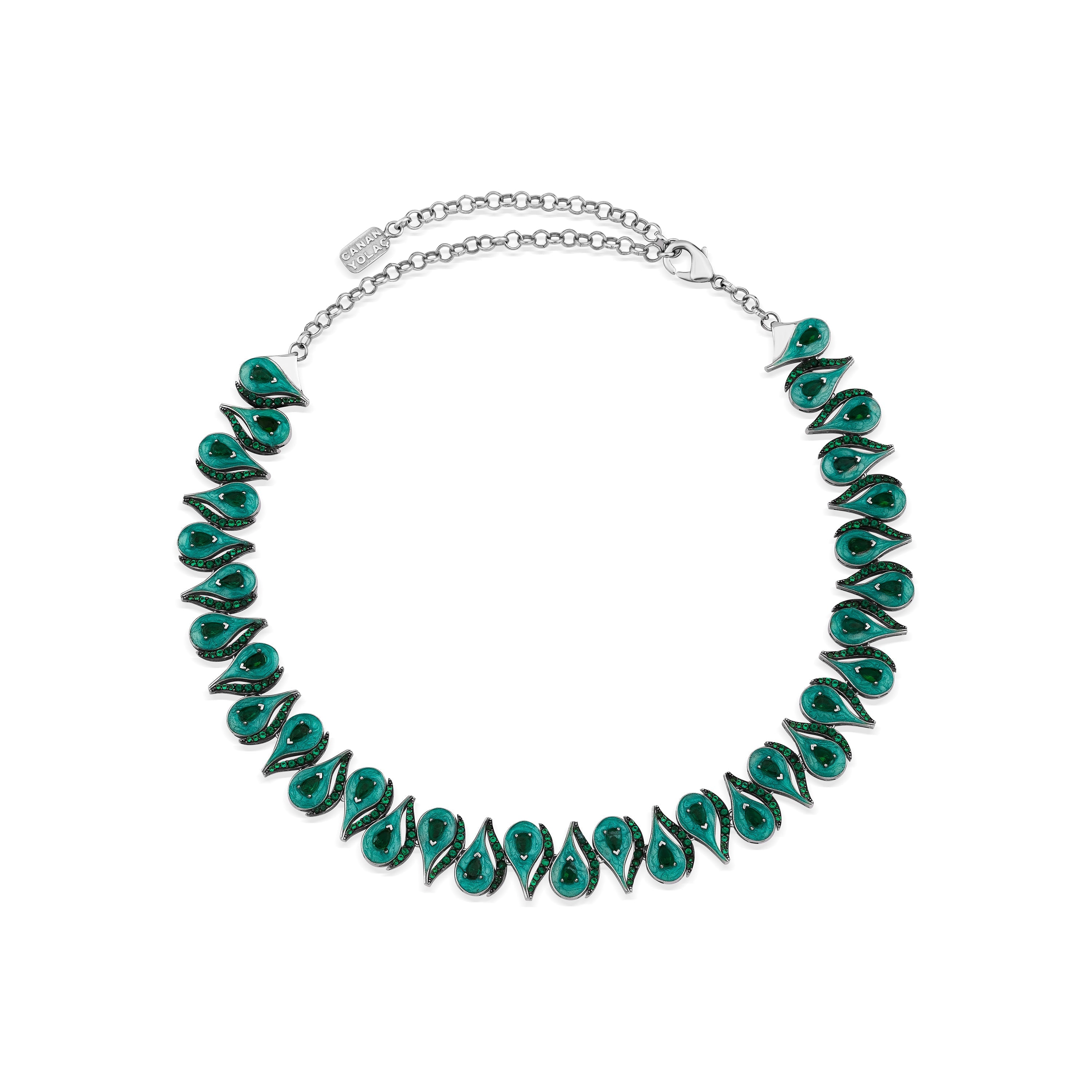 Cosmic Eye Yeşil Mineli Choker/Kolye