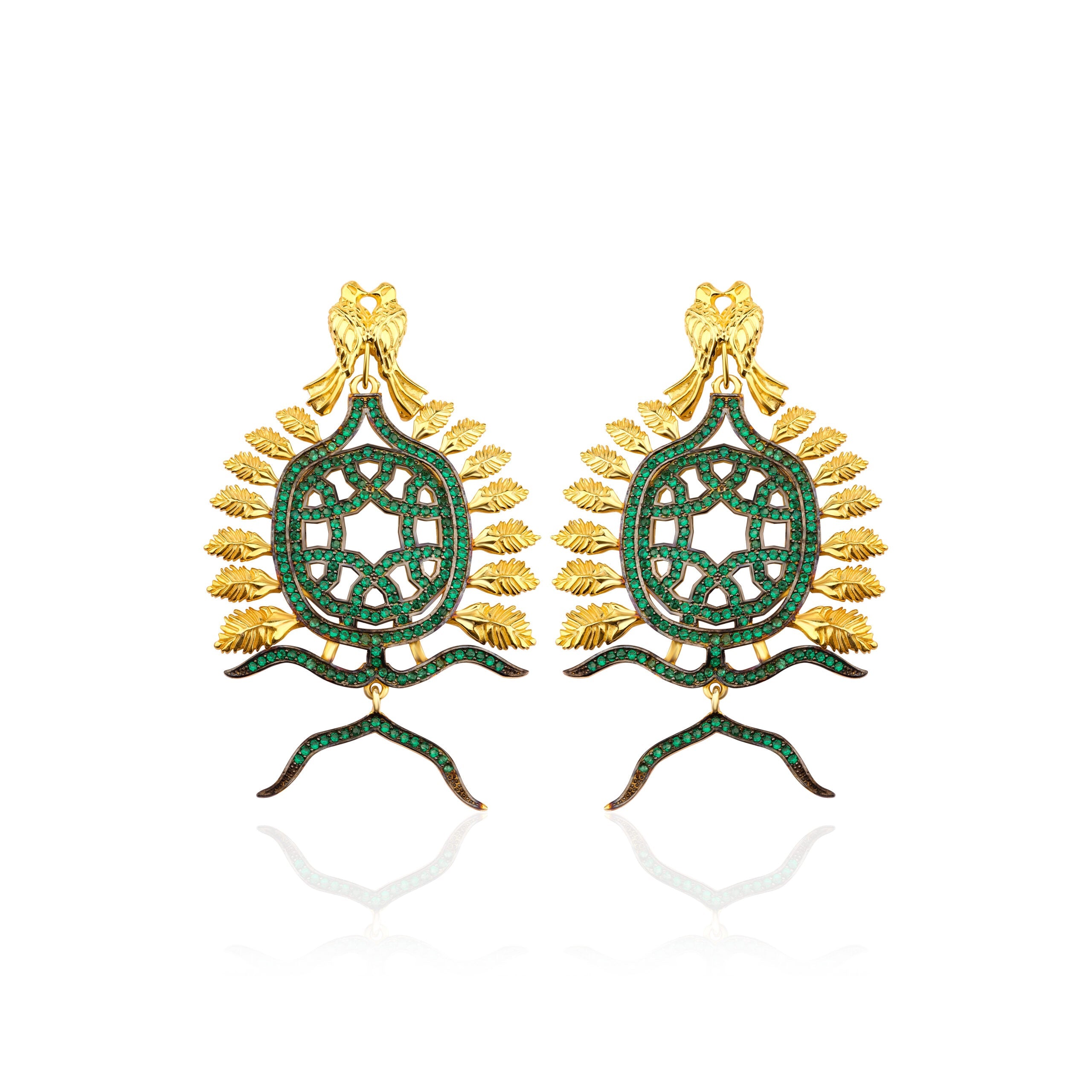 Jr. Sun Of The Ottoman Empire Yeşil Küpe