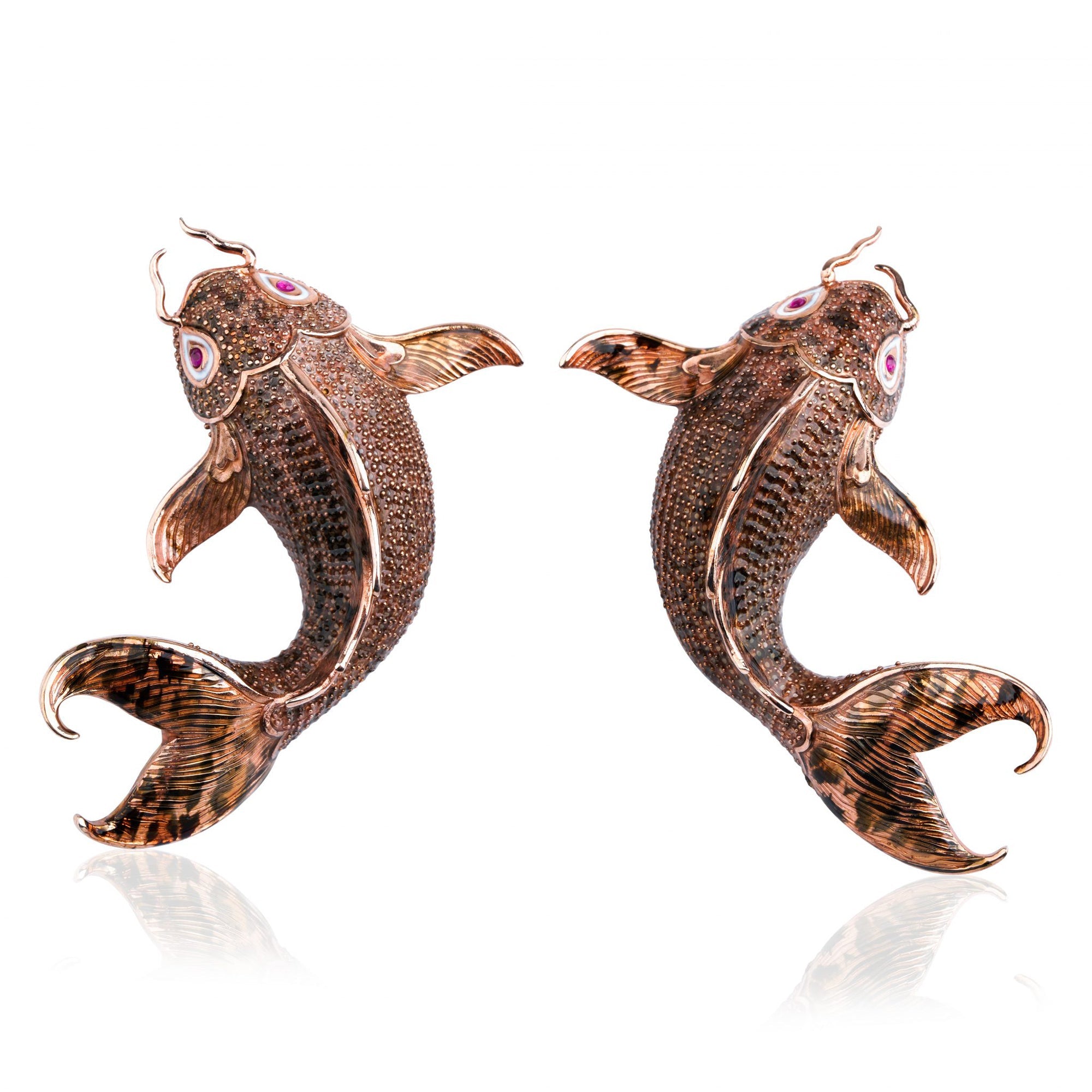 Sultan Of The Ocean Leopar Desen Gösterişli Küpe