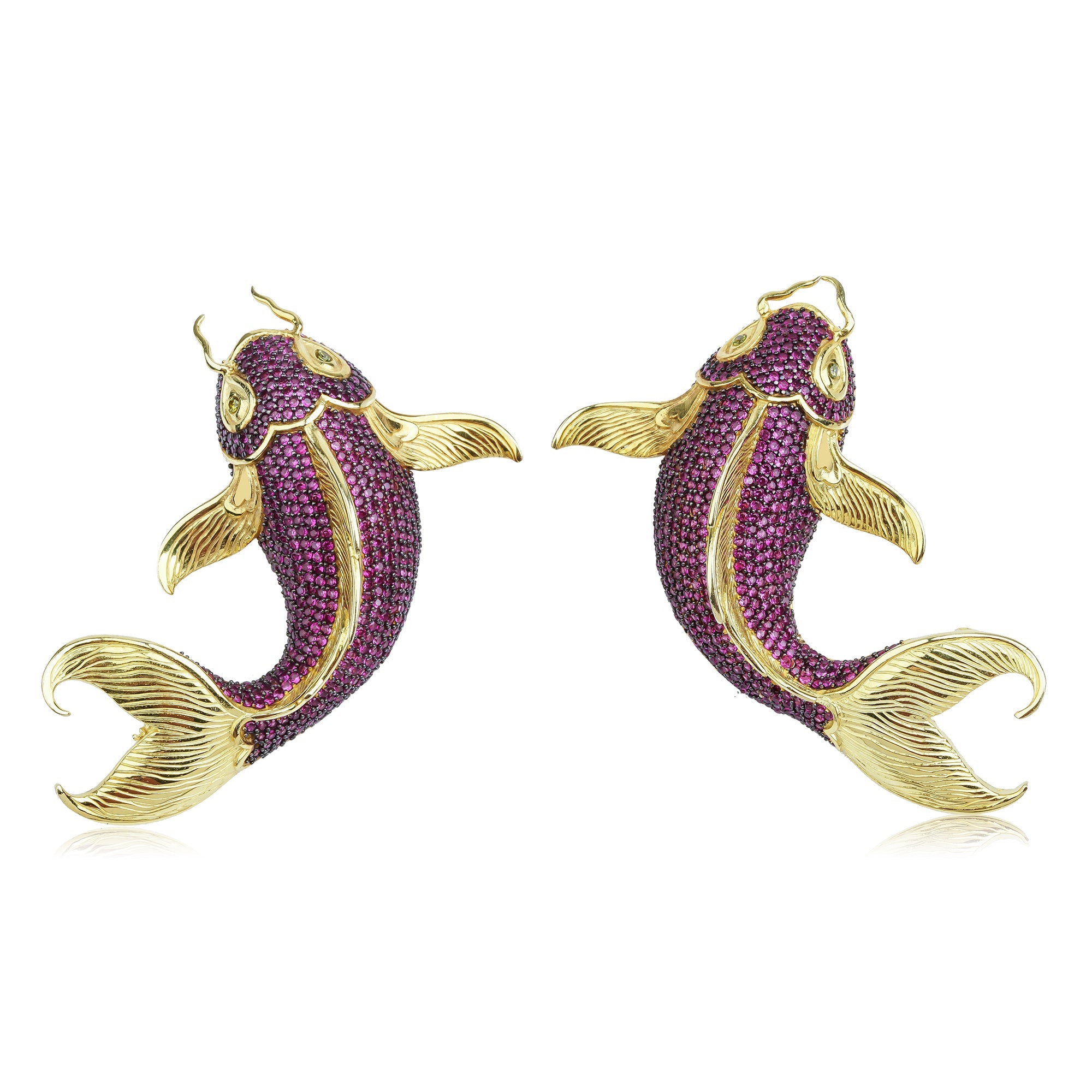 Sultan Of The Ocean Ruby Gösterişli Küpe