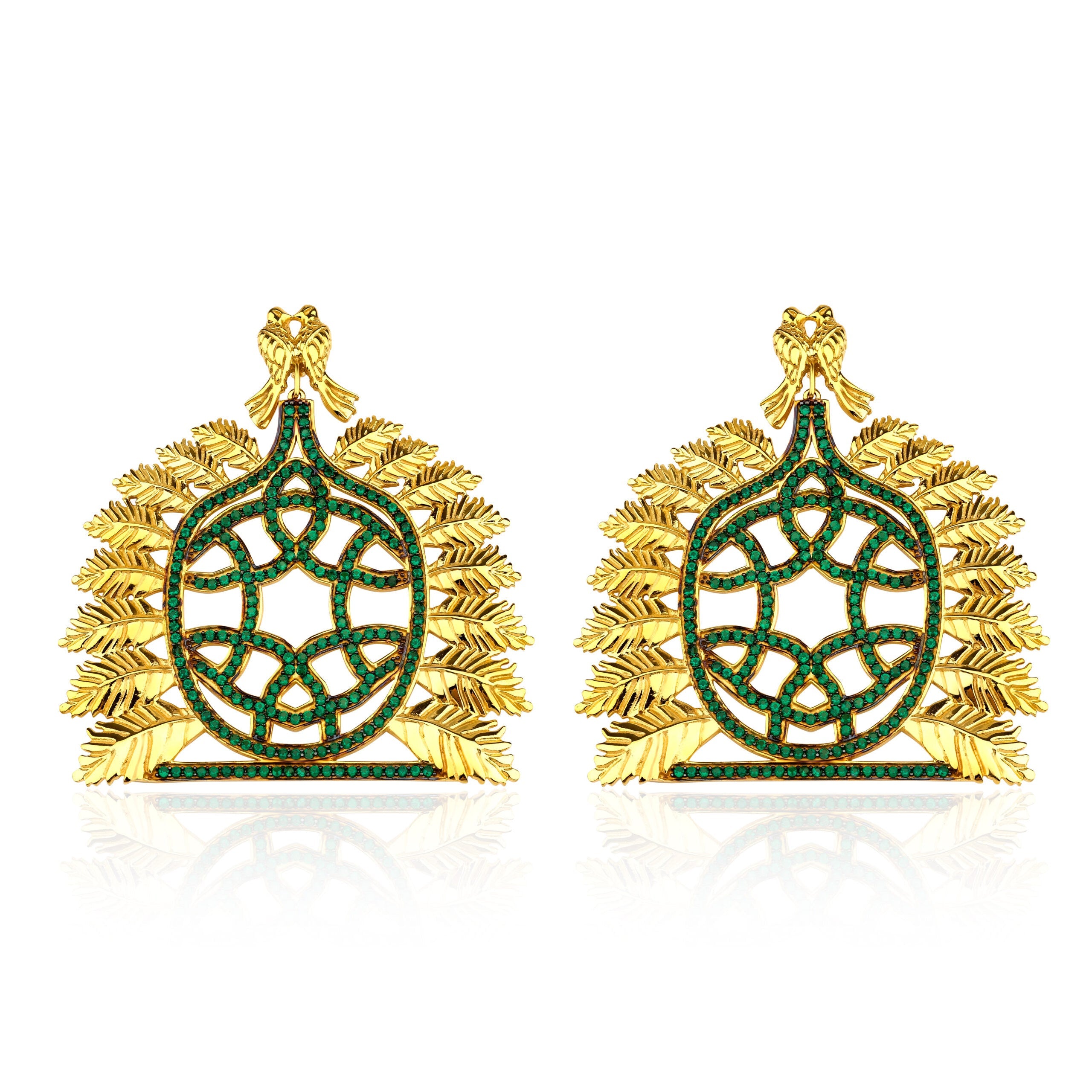 Sun Of The Ottoman Empire Yeşil Küpe