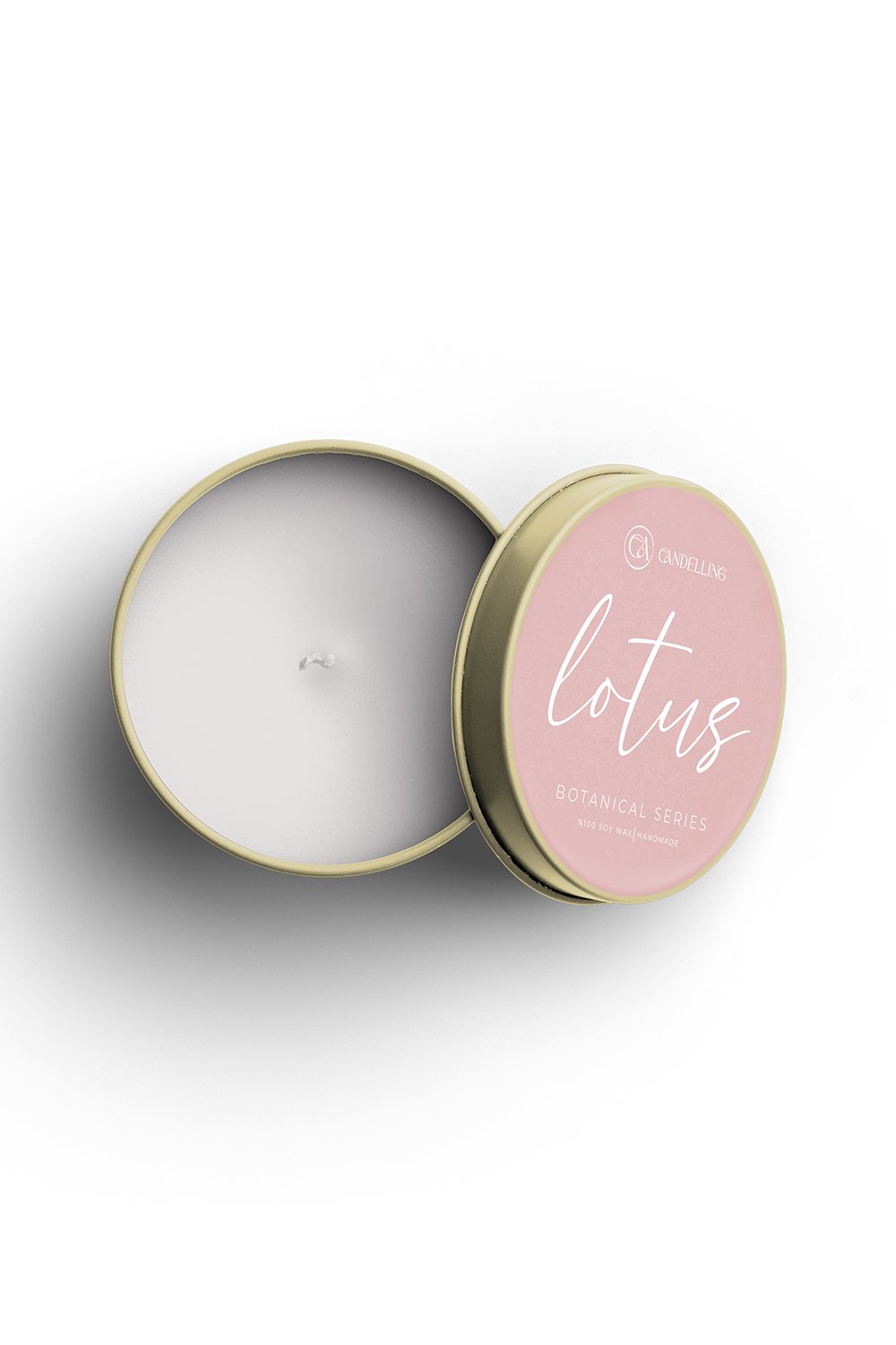 Candelling-Candelling Botanik Serisi Metal Kutulu Mum Lotus-Mum-3-Milagron.com