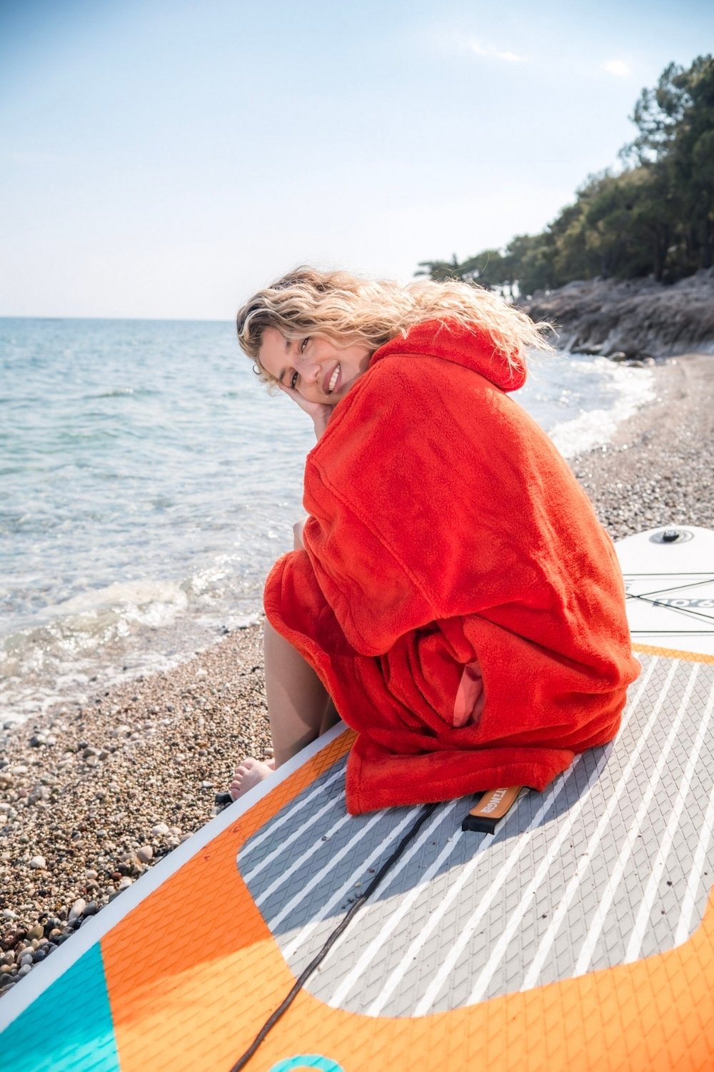 Carryberry-Fluffy Turuncu Havlu Panço-Panço-2-Milagron.com