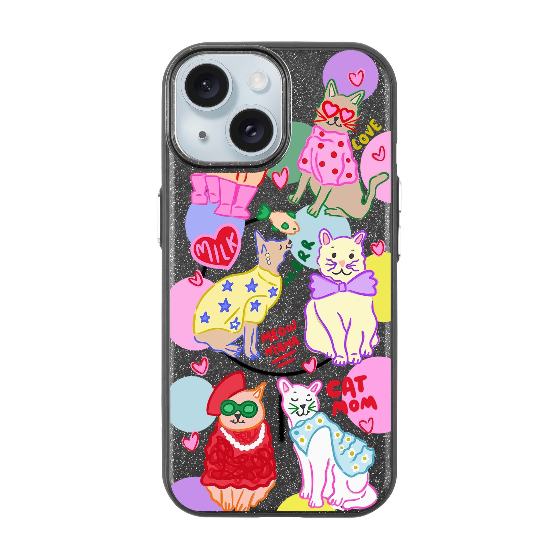 Cat Mom-Radiant Kılıf Magsafe Özellikli - Iphone 15