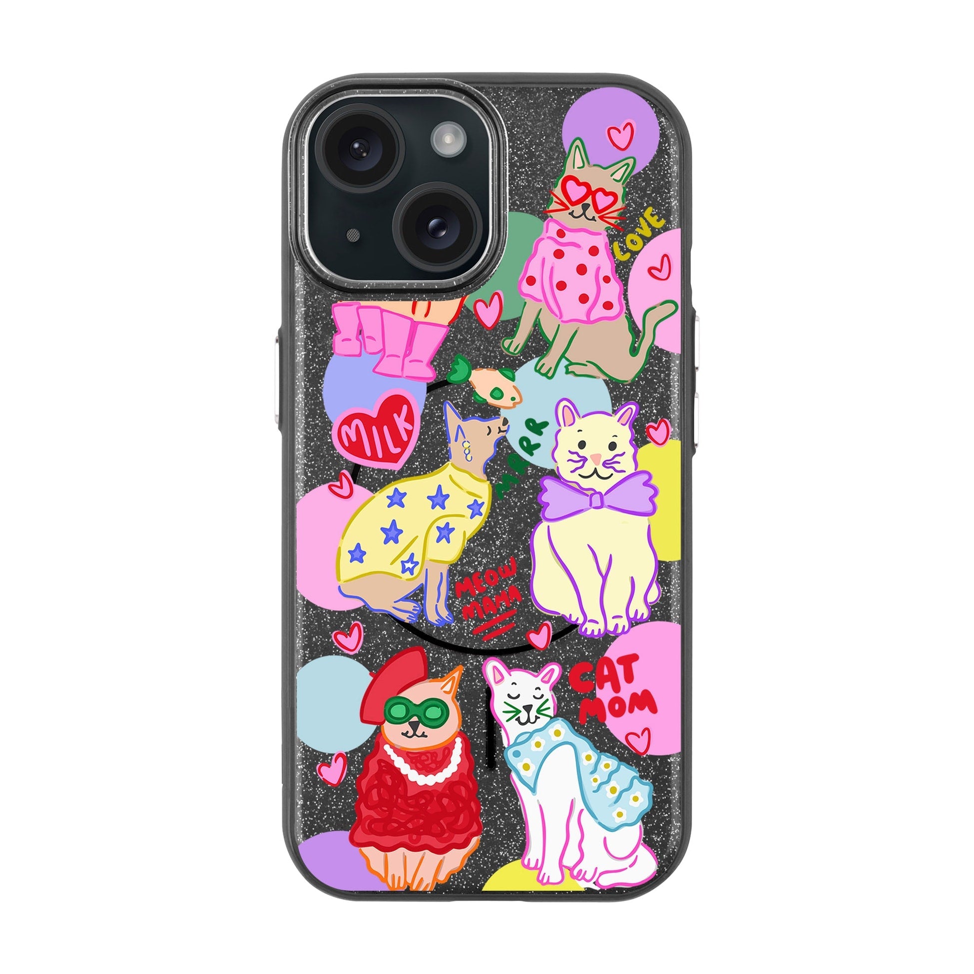 Cat Mom-Radiant Kılıf Magsafe Özellikli - Iphone 15