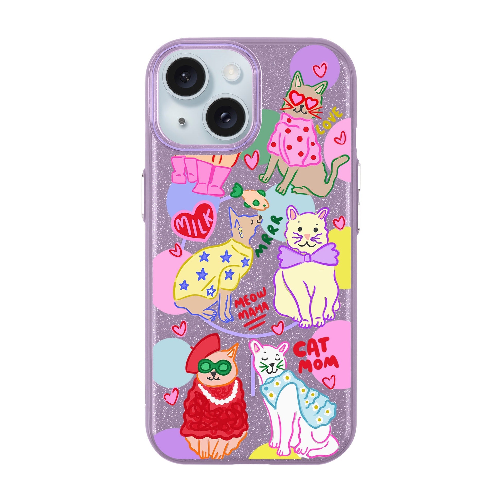 Cat Mom-Radiant Kılıf Magsafe Özellikli - Iphone 15