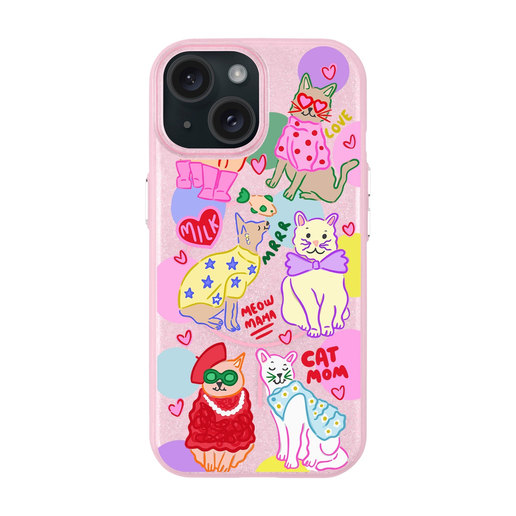 Cat Mom-Radiant Kılıf Magsafe Özellikli - Iphone 15
