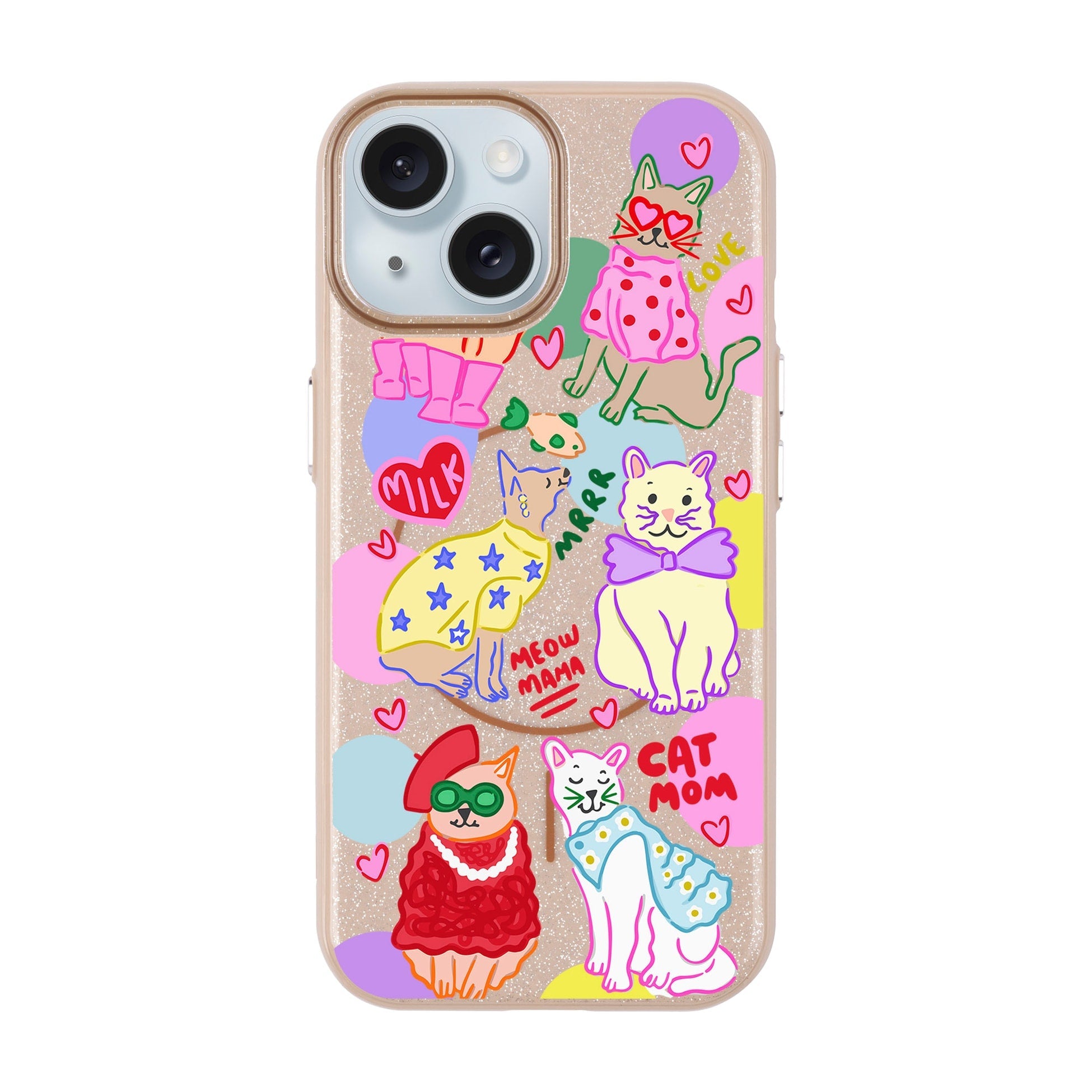 Cat Mom-Radiant Kılıf Magsafe Özellikli - Iphone 15