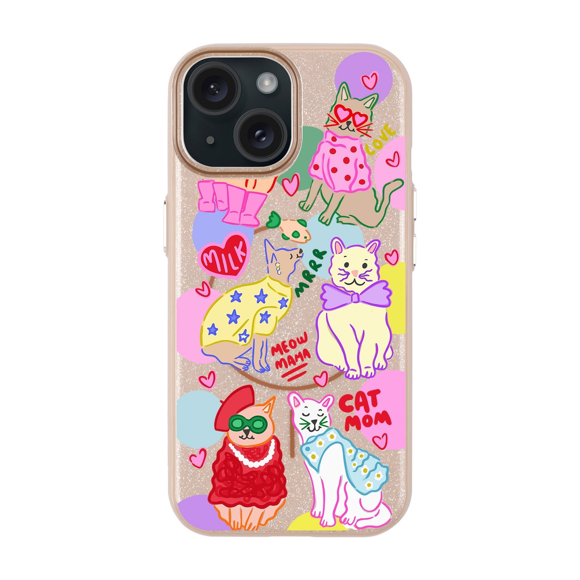 Cat Mom-Radiant Kılıf Magsafe Özellikli - Iphone 15