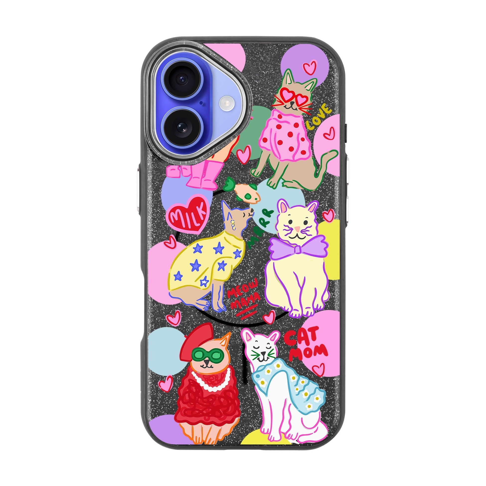 Cat Mom-Radiant Kılıf Magsafe Özellikli - Iphone 16 Plus