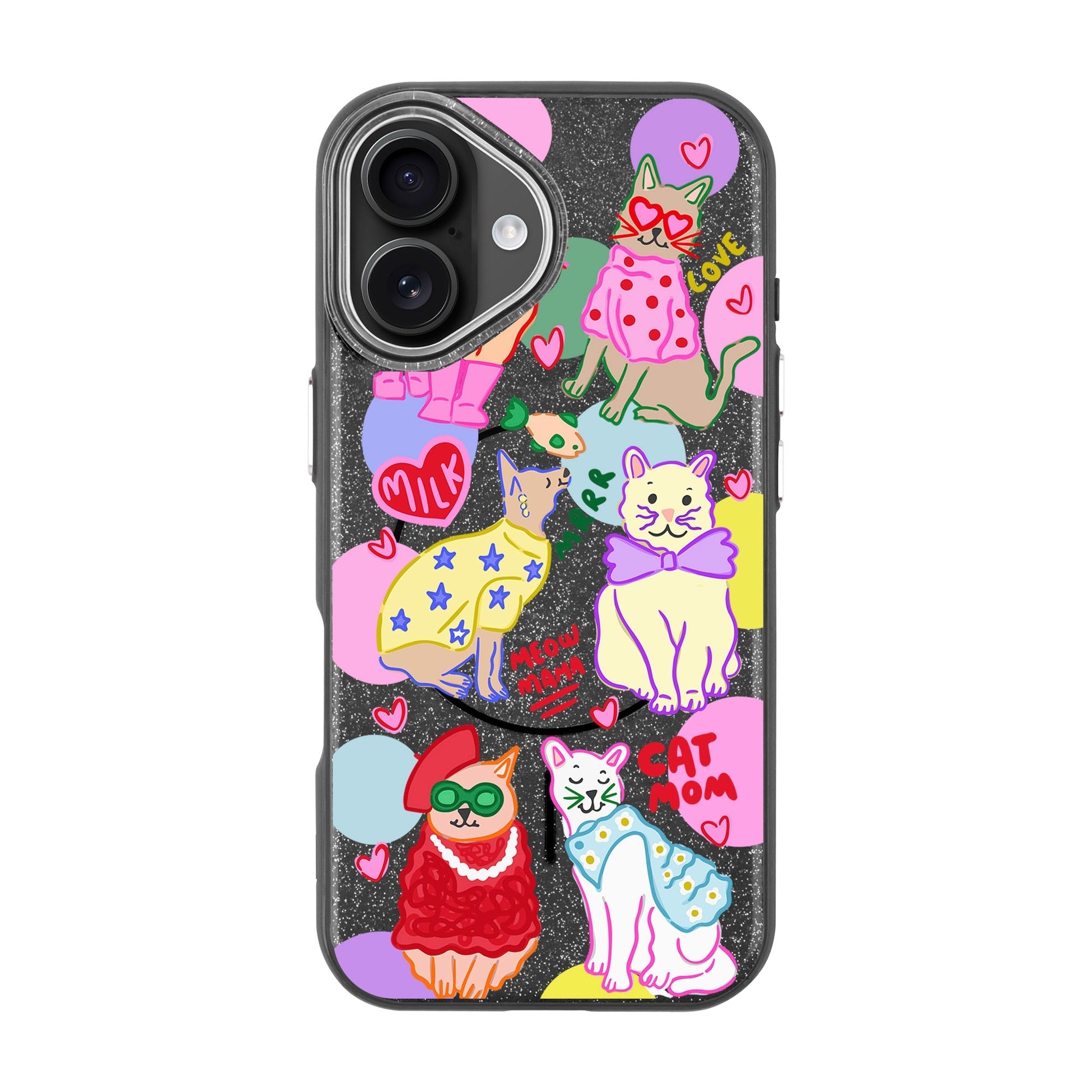 Cat Mom-Radiant Kılıf Magsafe Özellikli - Iphone 16 Plus