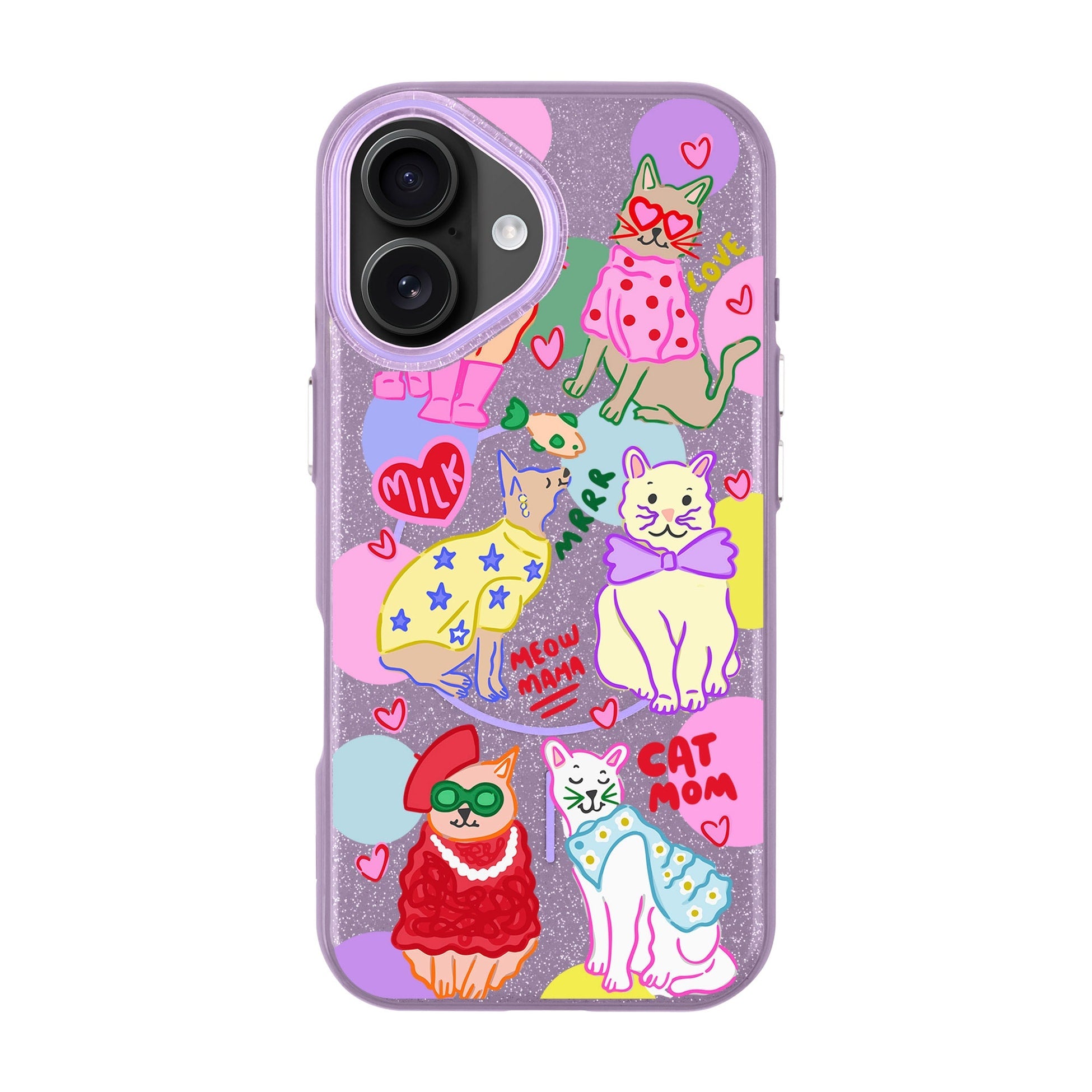 Cat Mom-Radiant Kılıf Magsafe Özellikli - Iphone 16 Plus