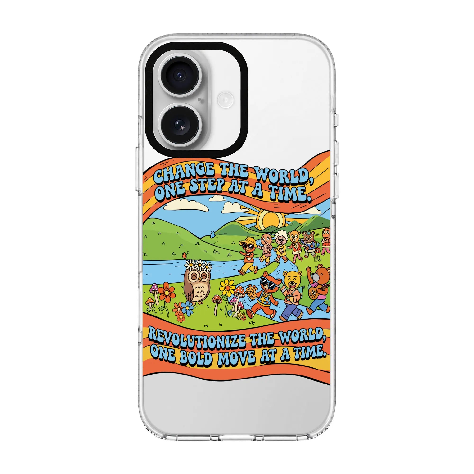 Change The World-Clear Kılıf Magsafe Özellikli - Iphone 16 Plus