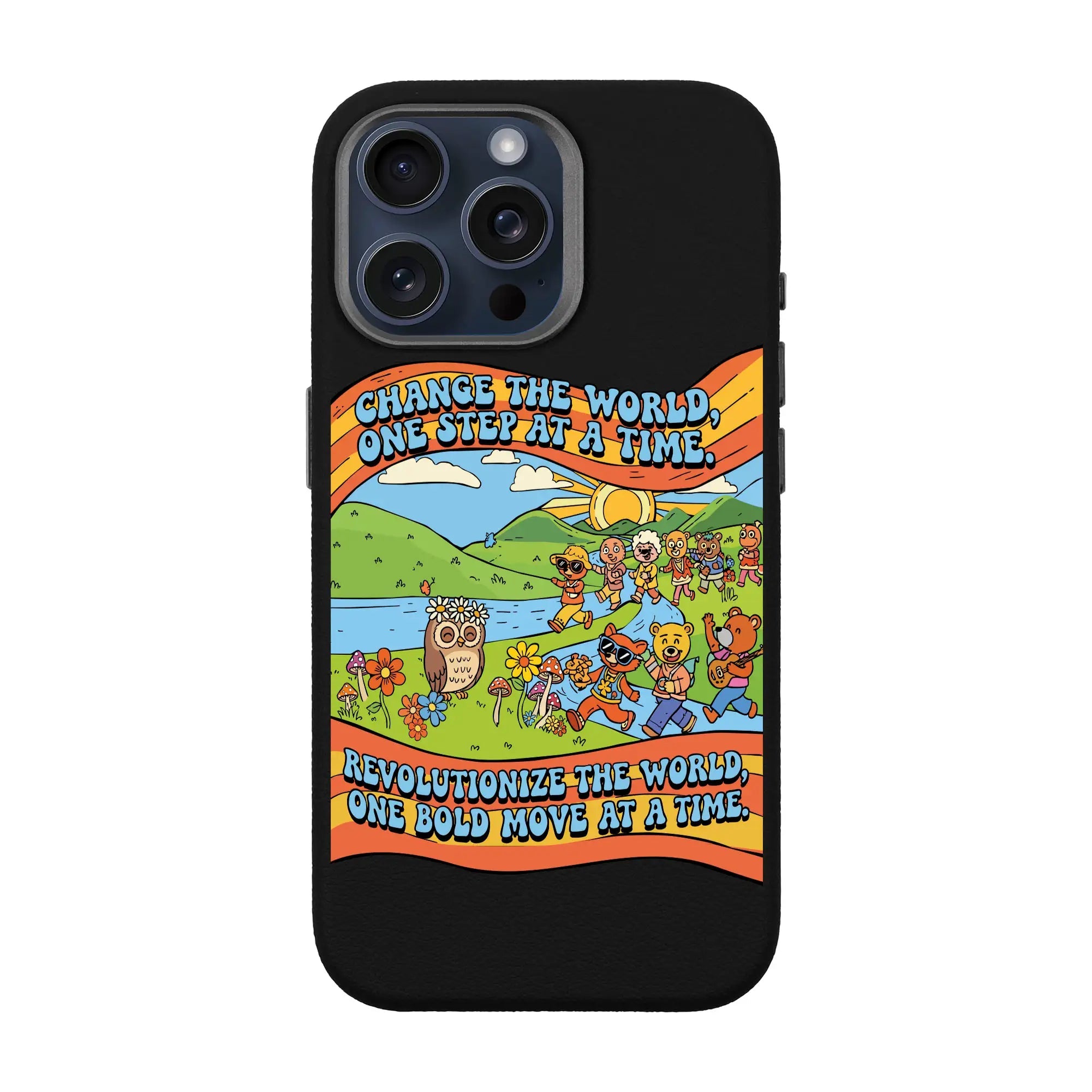 Change The World-Leather Premium Kılıf Magsafe Özellikli - Iphone 15 Pro Max