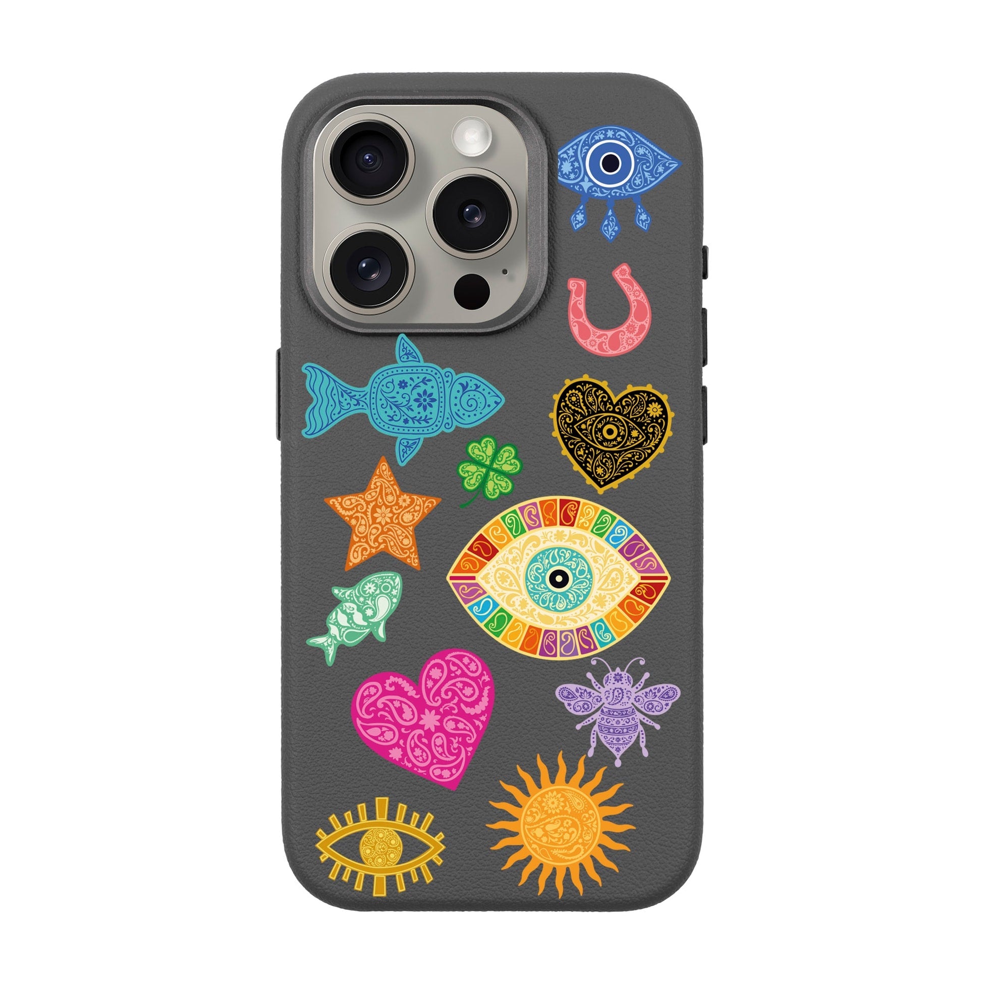 Charms By Berrin Özkan-Leather Premium Kılıf Magsafe Özellikli - Iphone 15 Pro